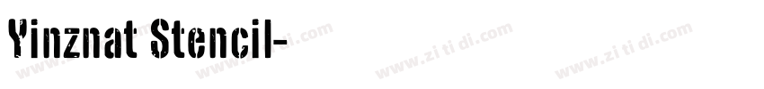Yinznat Stencil字体转换